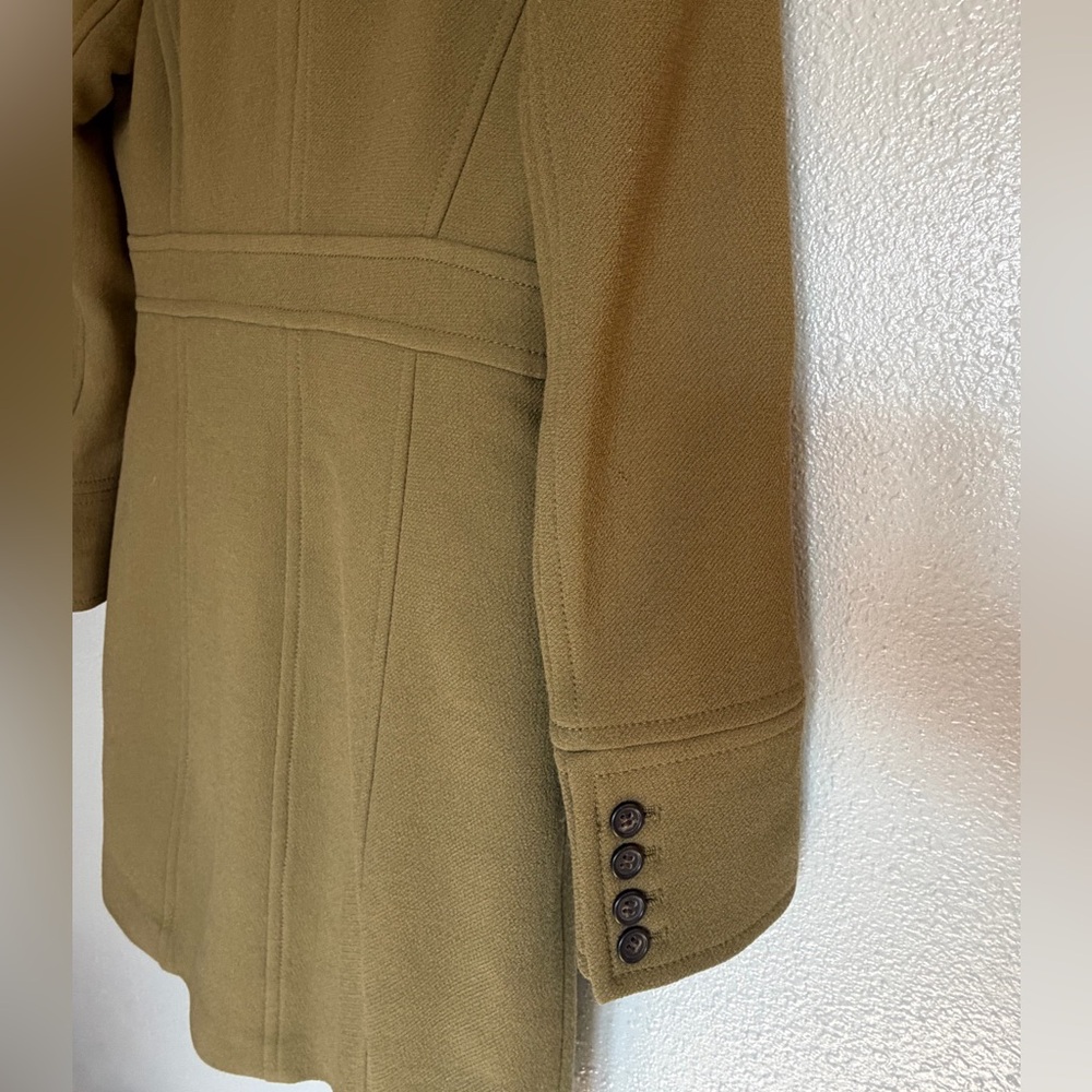 J. Crew Olive Green Wool Pea Coat - Picture 7 of 7